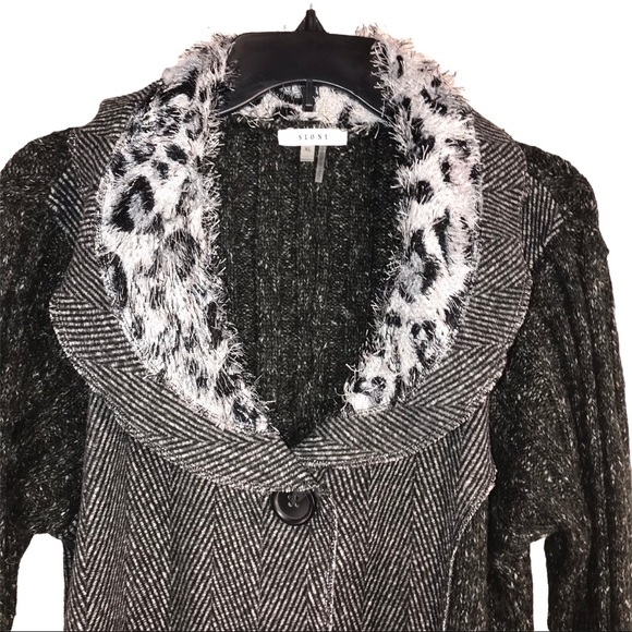 Sioni Leopard Mixed Patchwork Ruffle Sweater - Picture 10 of 11